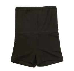 温活女子 ピーチ起毛ベア天竺無地（吸湿発熱） 腹巻き付き1分丈ボトム