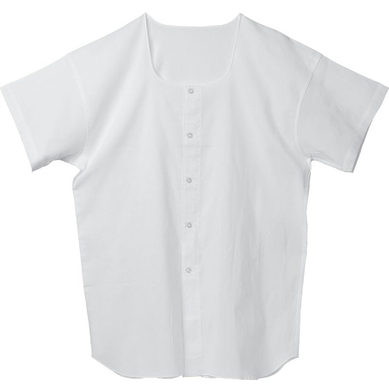 三つ桃ｸﾚｰﾌﾟ綿１００％ 半袖全開ｼｬﾂ