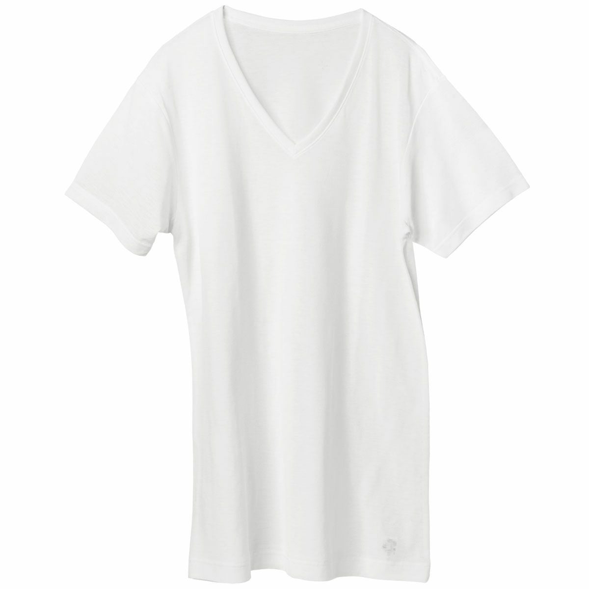 アイスコットン Ｖ衿半袖シャツ