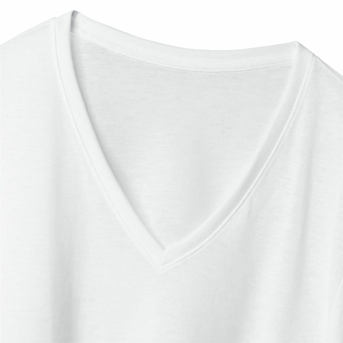 アイスコットン Ｖ衿半袖シャツ