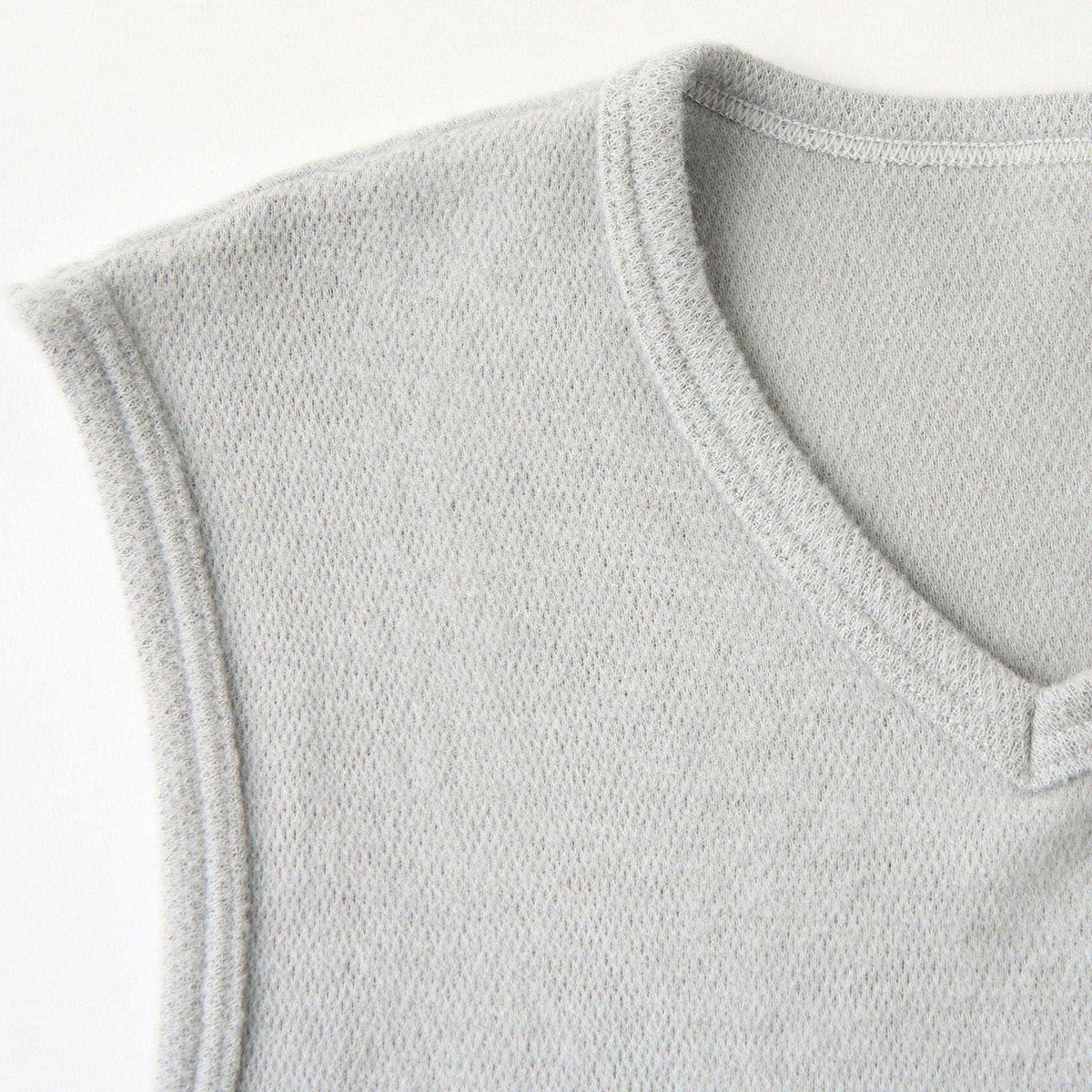 粋肌着 温仕立て V首スリーブレスシャツ