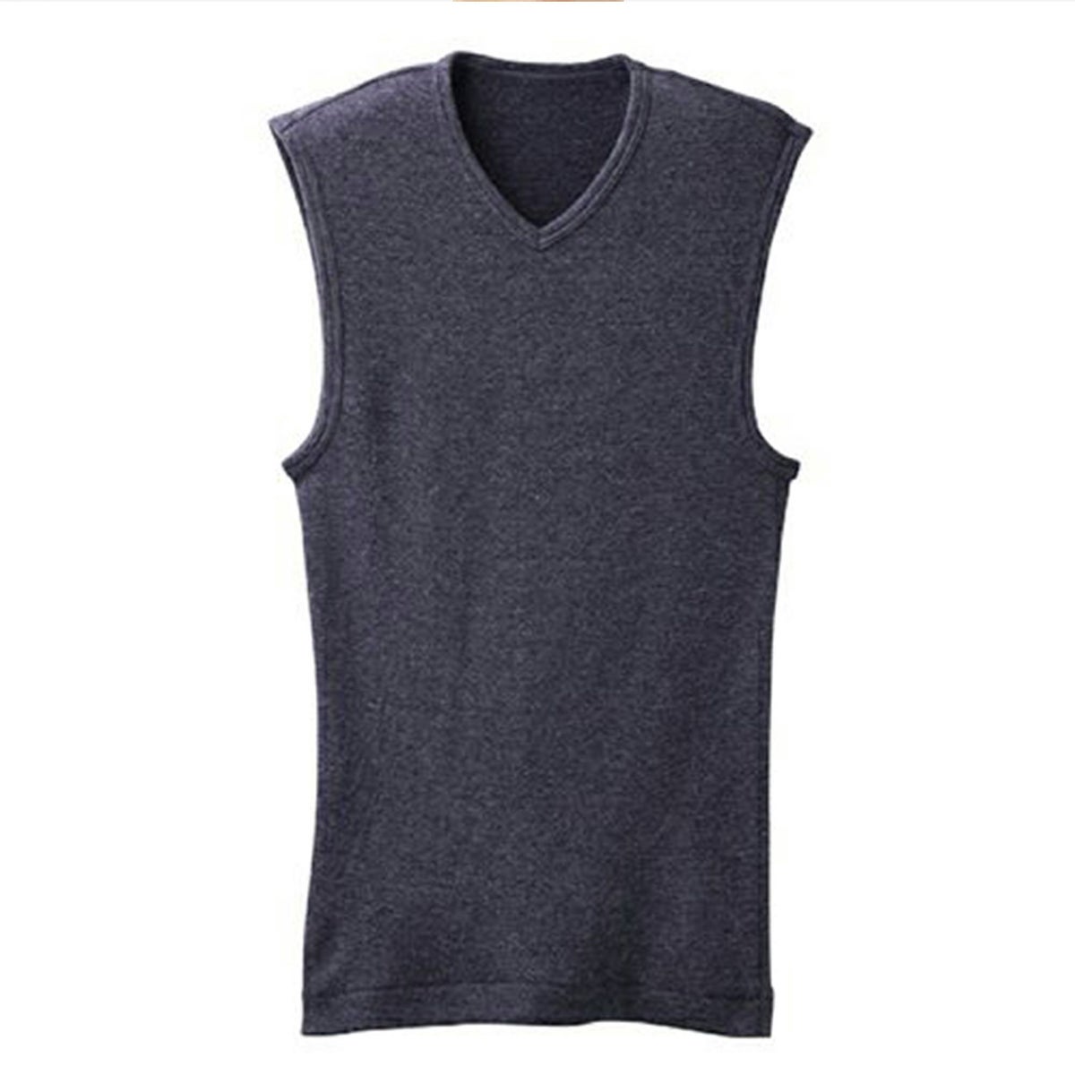 粋肌着 温仕立て V首スリーブレスシャツ