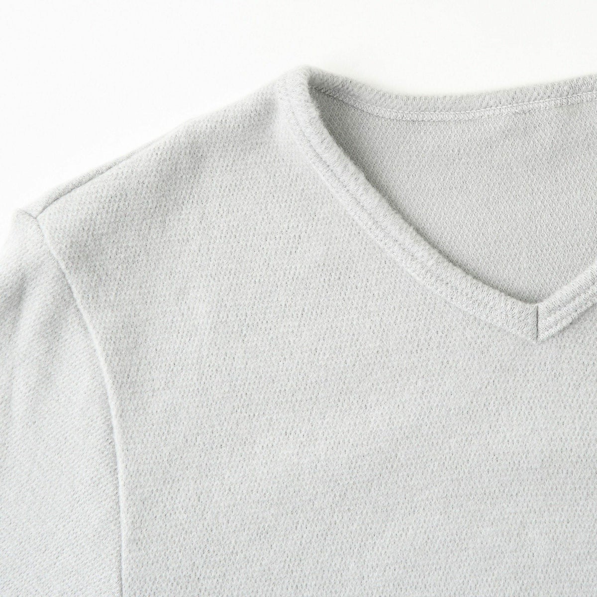 粋肌着 温仕立て 長袖V首シャツ