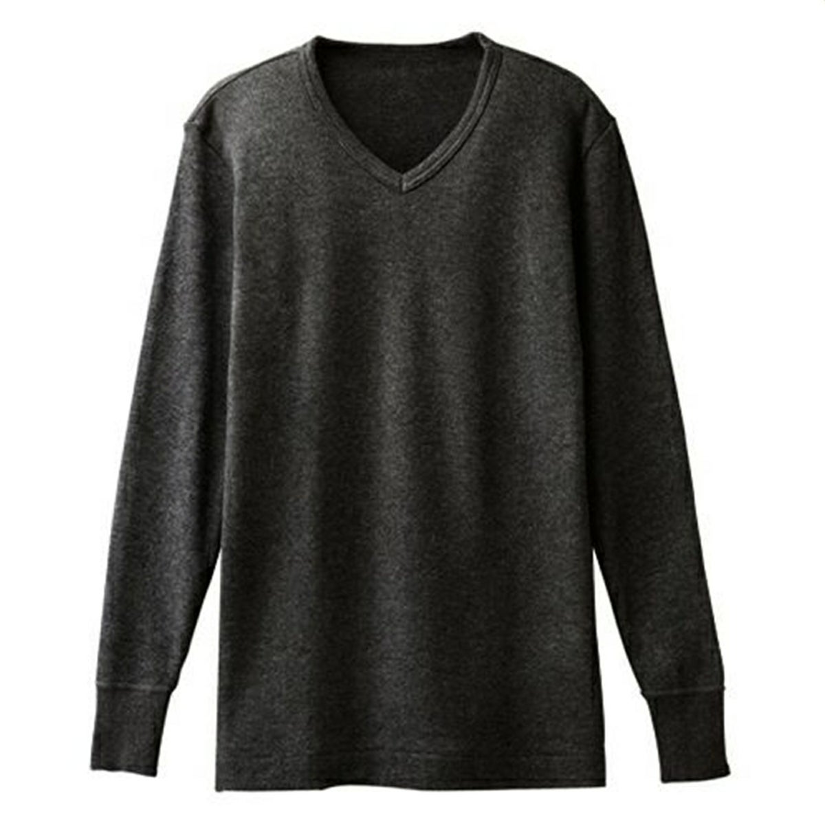 粋肌着 温仕立て 長袖V首シャツ