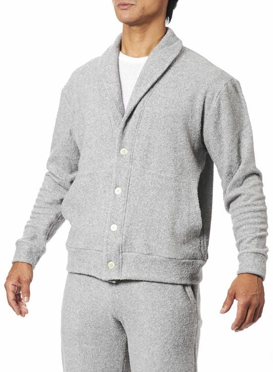 ソデスストレッチ ショールカラーカーディガン