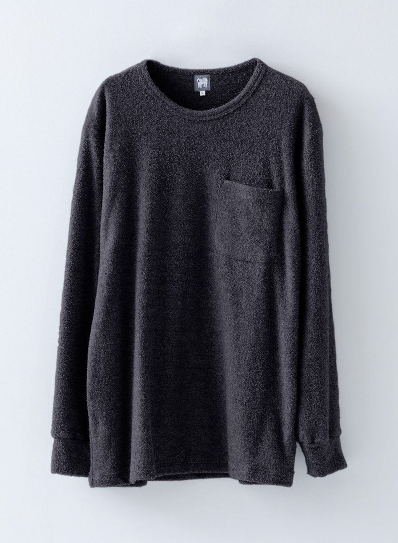 ミディアムソデス ユニセックス クルーネック長袖シャツ