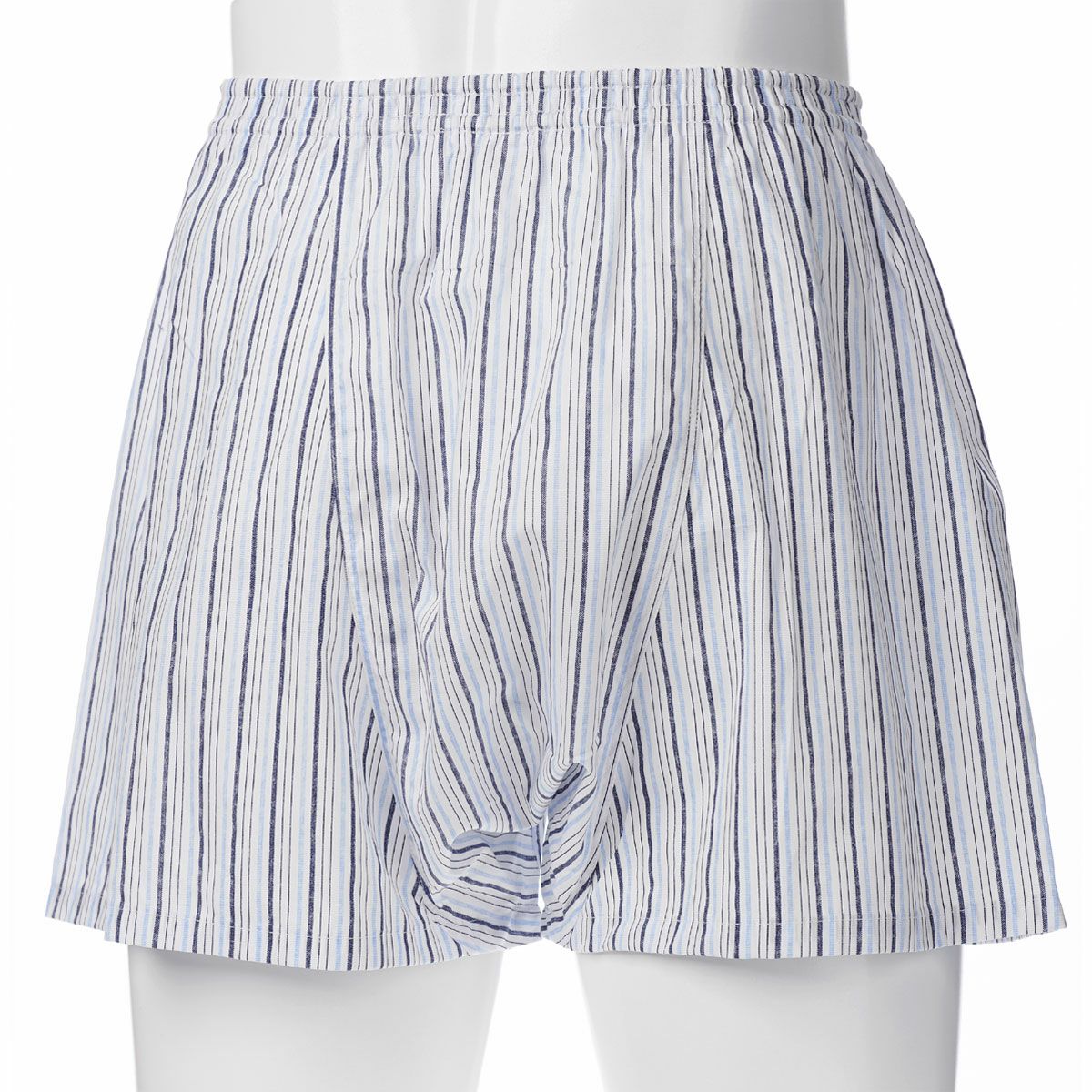 【三ツ桃 綿100% 前閉じﾌﾞﾛｰﾄﾞﾌﾟﾘﾝﾄﾊﾟﾝﾂ太いｽﾄﾗｲﾌﾟ柄３枚ｾｯﾄ】送料込み