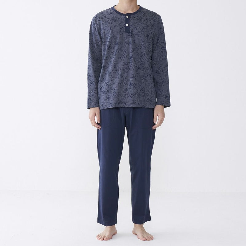  タケオキクチ　長袖ヘンリーネックパジャマ