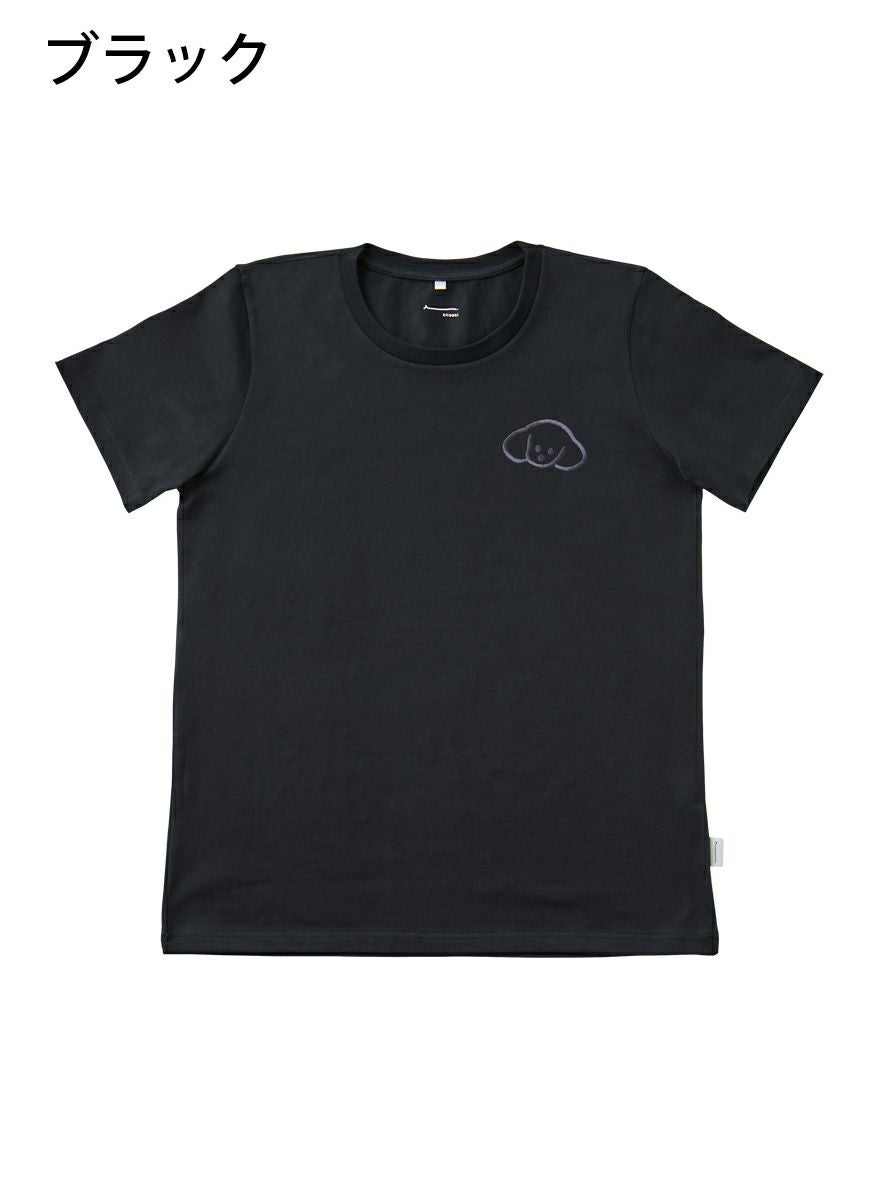 レディースＴシャツ たれみみ犬刺繍