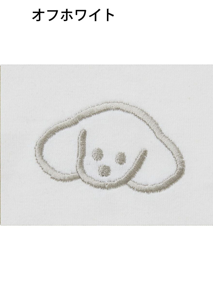 レディースＴシャツ たれみみ犬刺繍