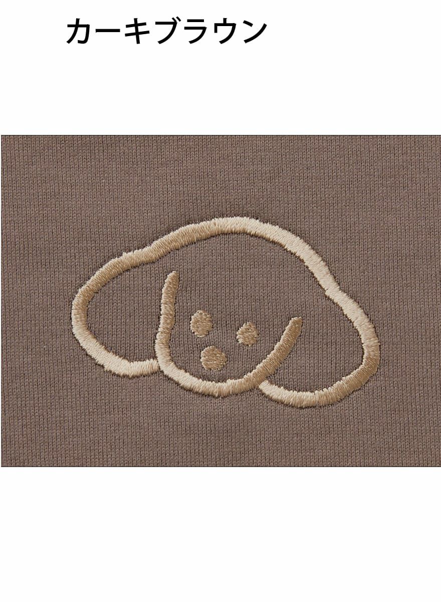 レディースＴシャツ たれみみ犬刺繍