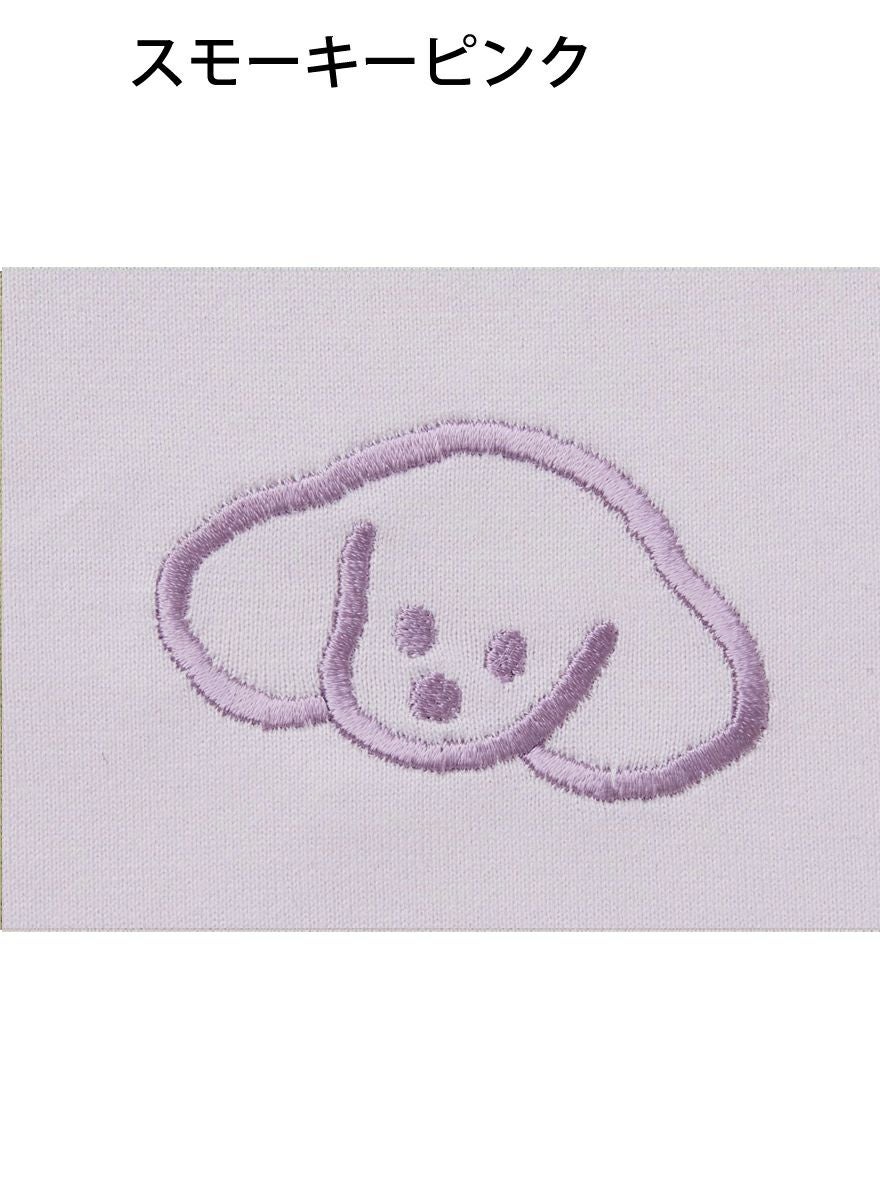 レディースチュニックTシャツ たれみみ犬刺繍