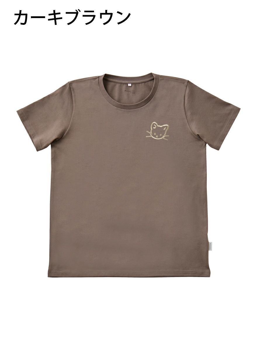 レディースＴシャツ たちみみ猫刺繍