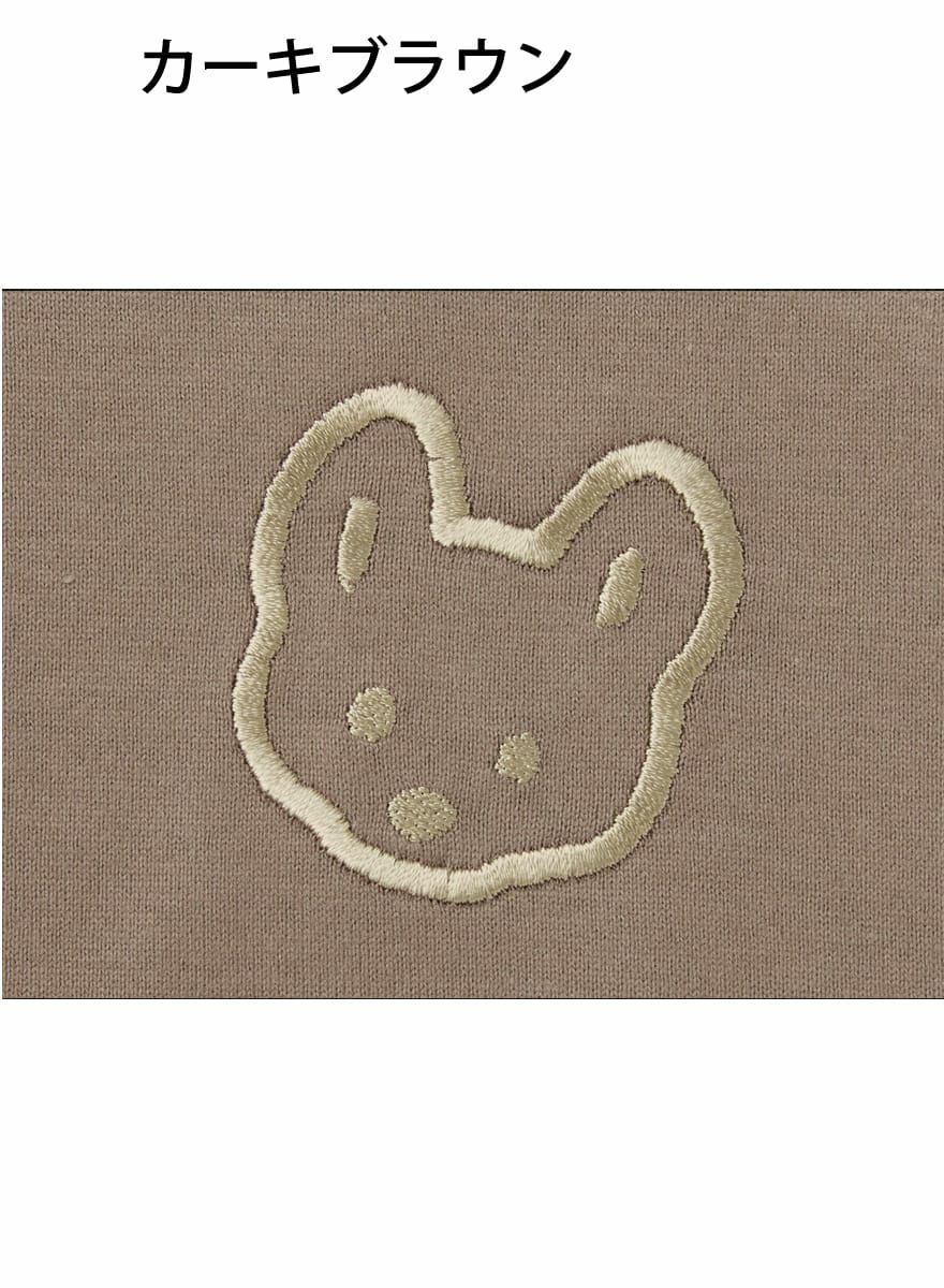 レディースＴシャツ 豆芝刺繍