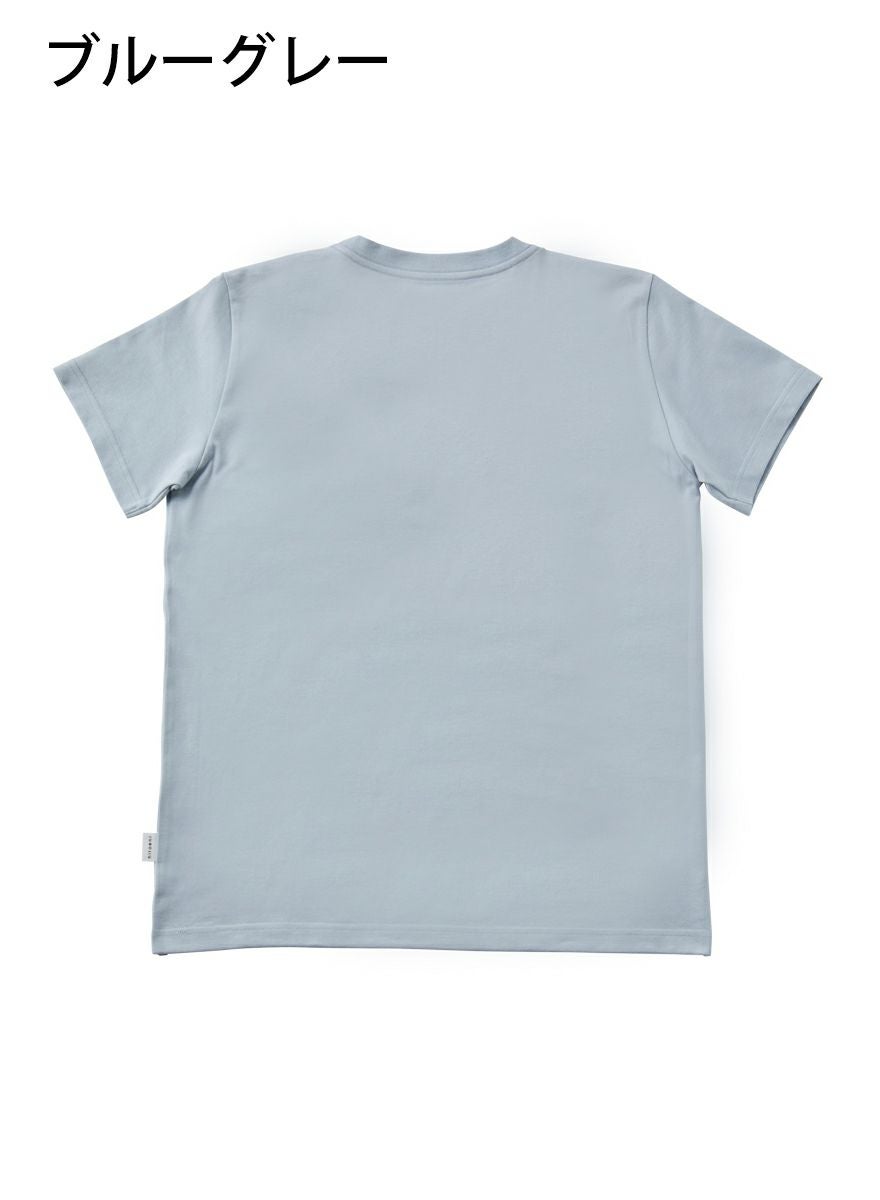 レディースＴシャツ ケーキを見つめる犬モノトーン