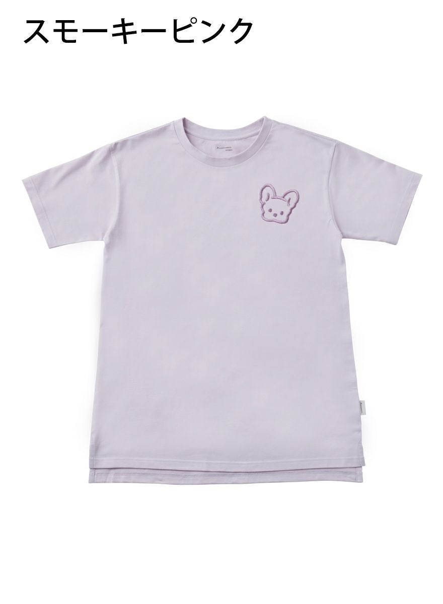 レディースチュニックTシャツ フレブル刺繍