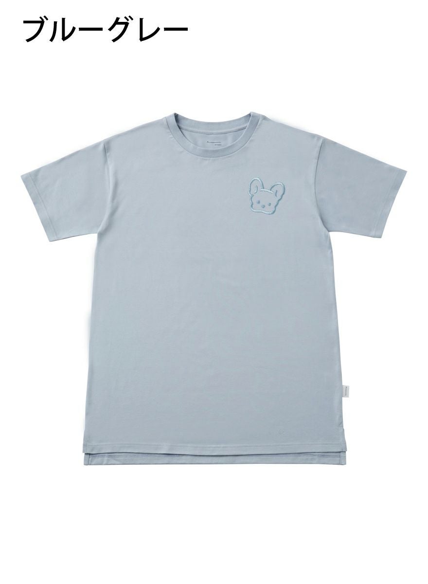 レディースチュニックTシャツ フレブル刺繍