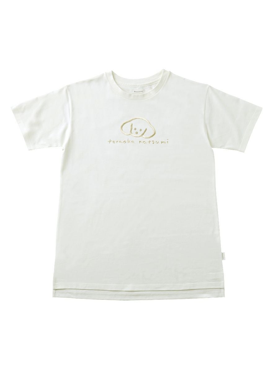 ディースチュニックTシャツ たれみみ犬+サイン