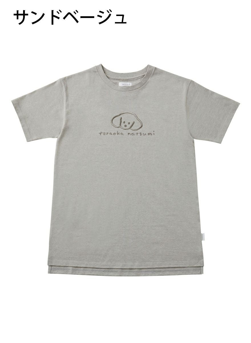 ディースチュニックTシャツ たれみみ犬+サイン