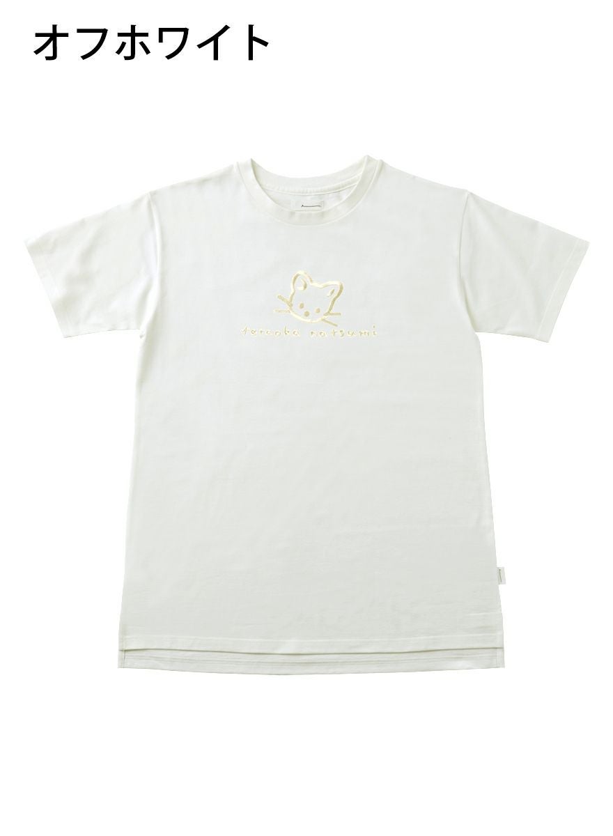 レディースチュニックTシャツ たちみみ猫+サイン