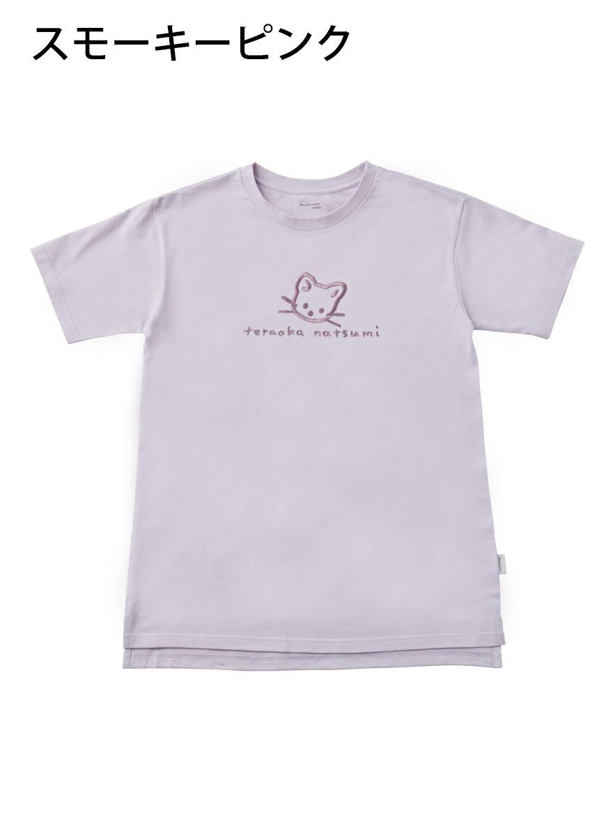 レディースチュニックTシャツ たちみみ猫+サイン