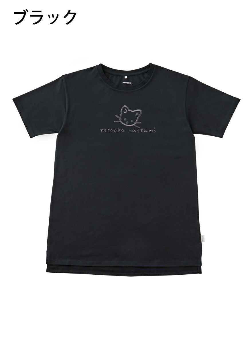 レディースチュニックTシャツ たちみみ猫+サイン