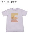 レディースチュニックTシャツ ケーキを見つめる犬