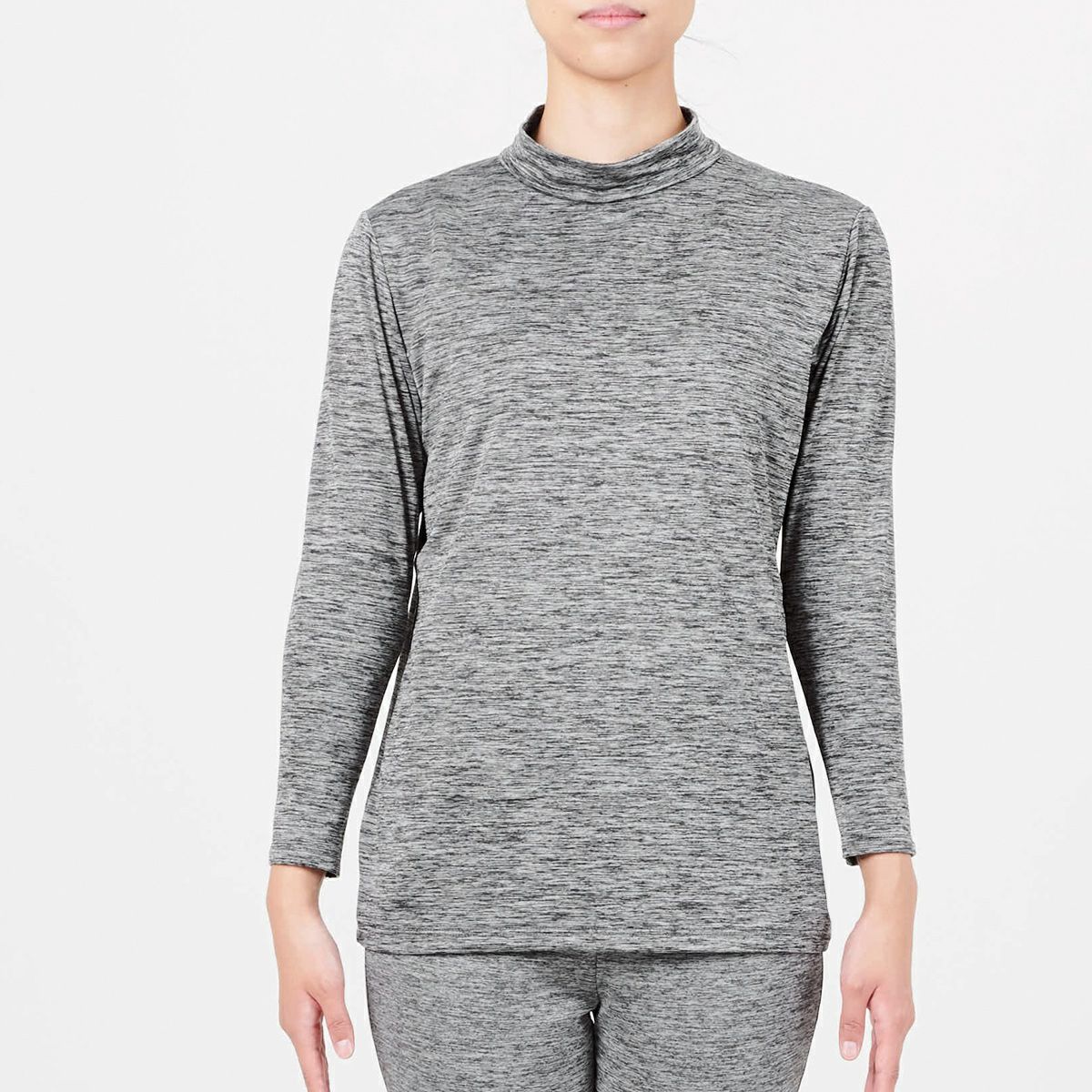 BREEZE/TEX レディース ハイネック 8分袖インナー L・LL |インナー