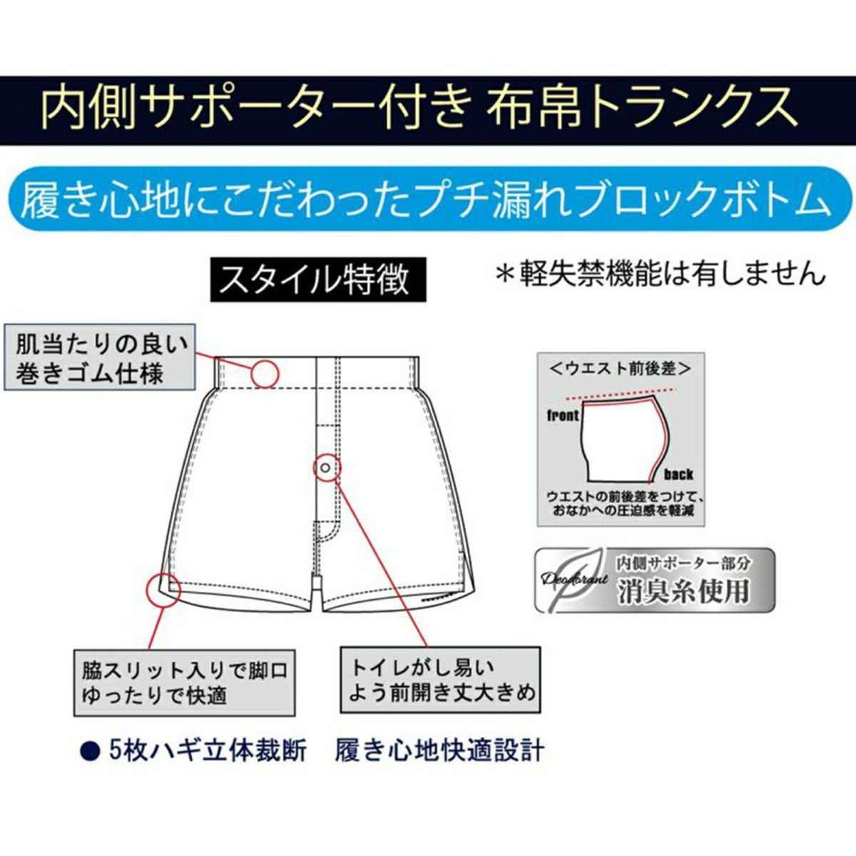 ブラフ 前開きニット トランクス