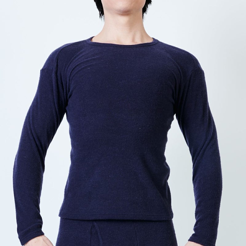 粋肌着 熱仕立て 長袖丸首