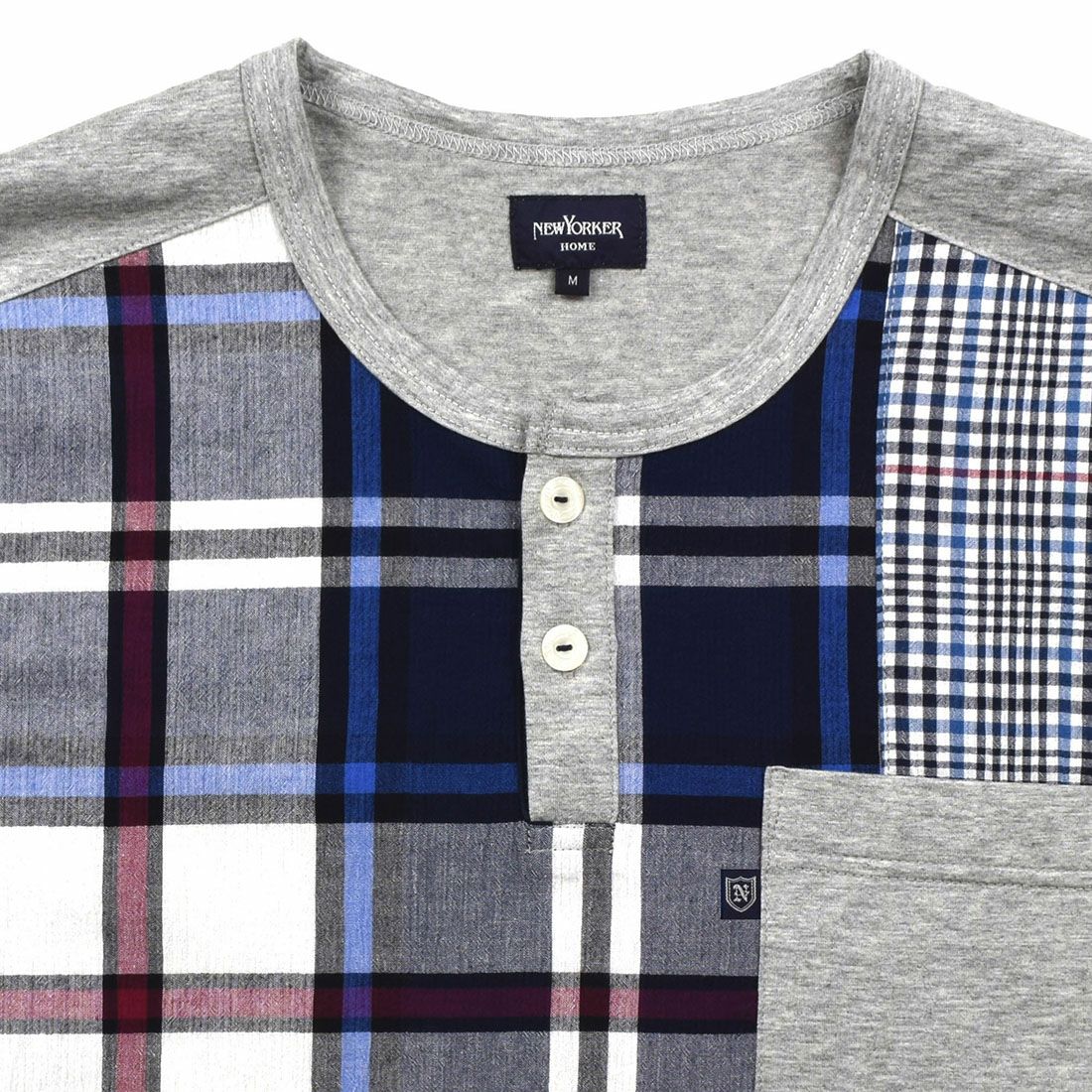 ニューヨーカー 半袖ヘンリーネックパジャマ