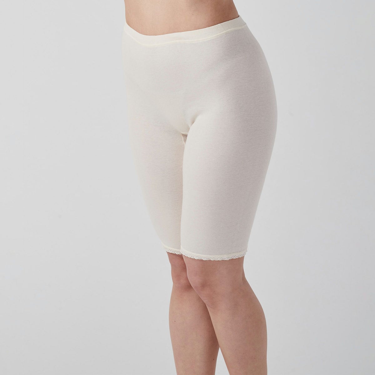 肌ごころ 甘撚綿100％ 5分丈ボトム