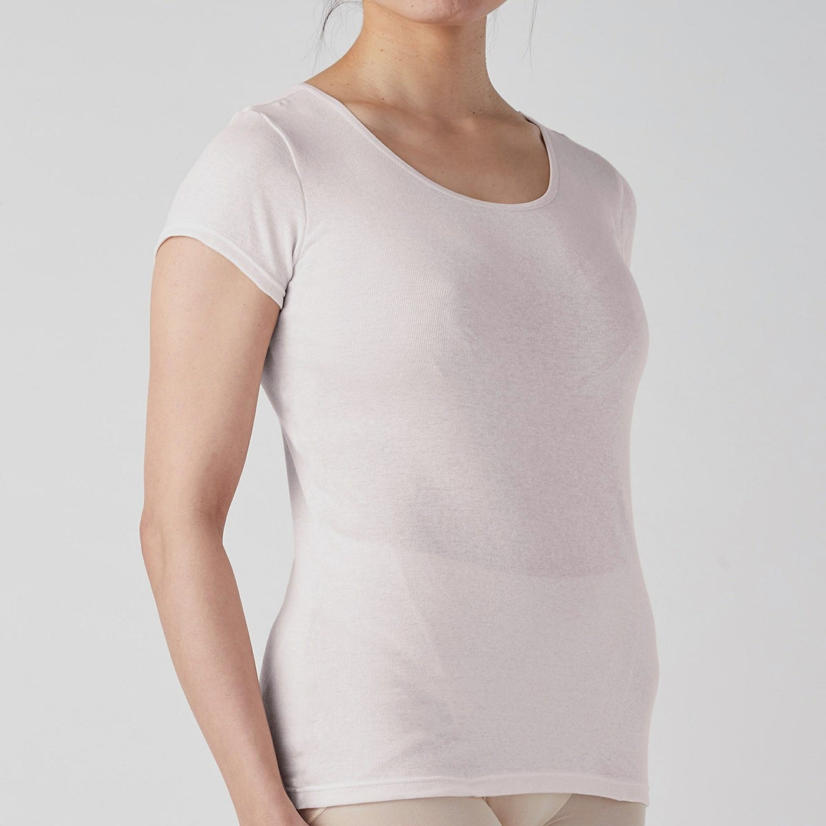 肌ごころ 綿100% 神・すぅ～COTTON フレンチ袖インナー