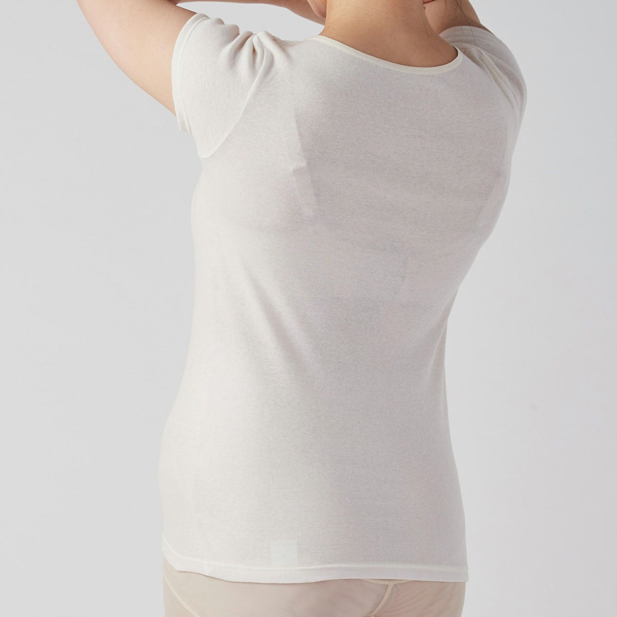 肌ごころ 綿100% 神・すぅ～COTTON フレンチ袖インナー