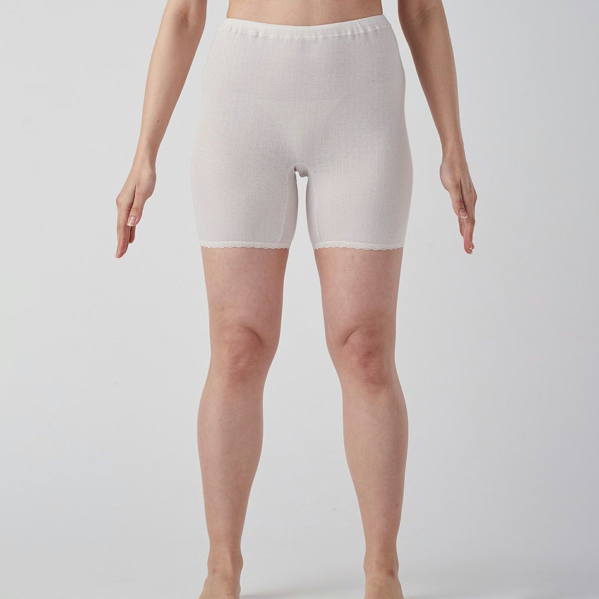 肌ごころ すぅ-COTTON 綿100％針抜き 5分丈ボトム