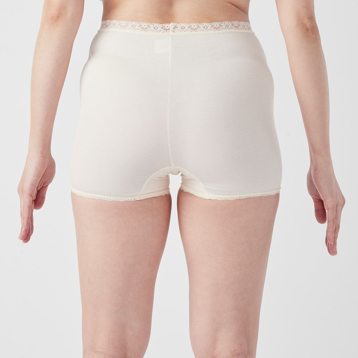 肌ごころ シルク入り 2P1分丈ショーツ