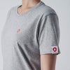 【レディース】EXPO 2025 インナーTシャツ半袖丸首 シンボルマークワンポイント 杢グレー