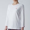 【レディース】EXPO 2025 インナーTシャツ長袖丸首 シンボルマークワンポイント ホワイト