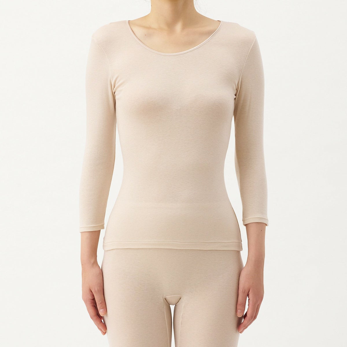 肌ごころ エクスハイパー 発熱 7分袖 インナー