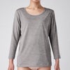 BREEZE/TEX レディースクルーネック8分袖インナー