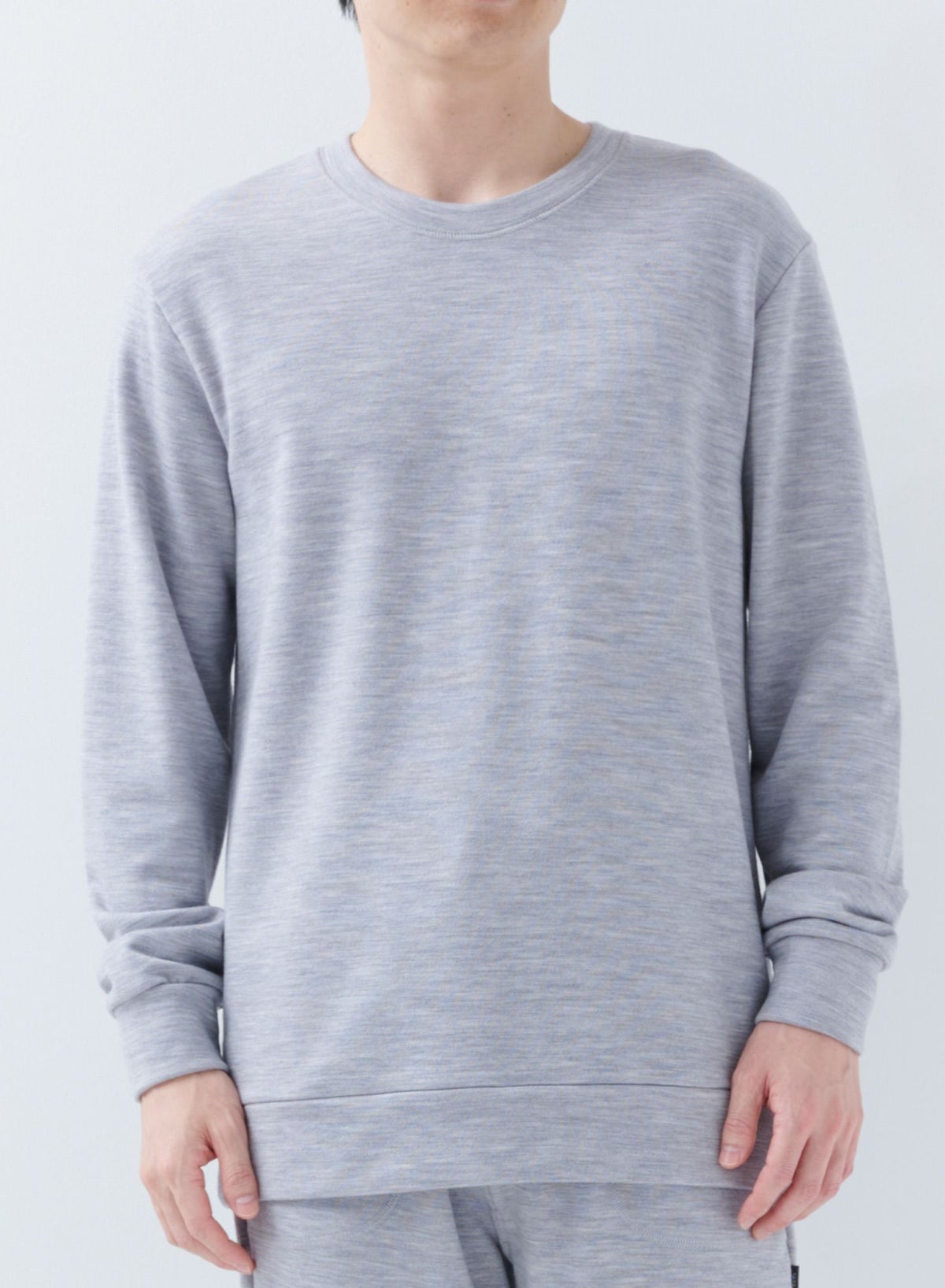 ファインメリノウール 長袖クルーネック