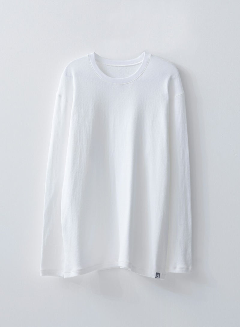 限りなくワタに近い綿100％ 長袖クルーネック
