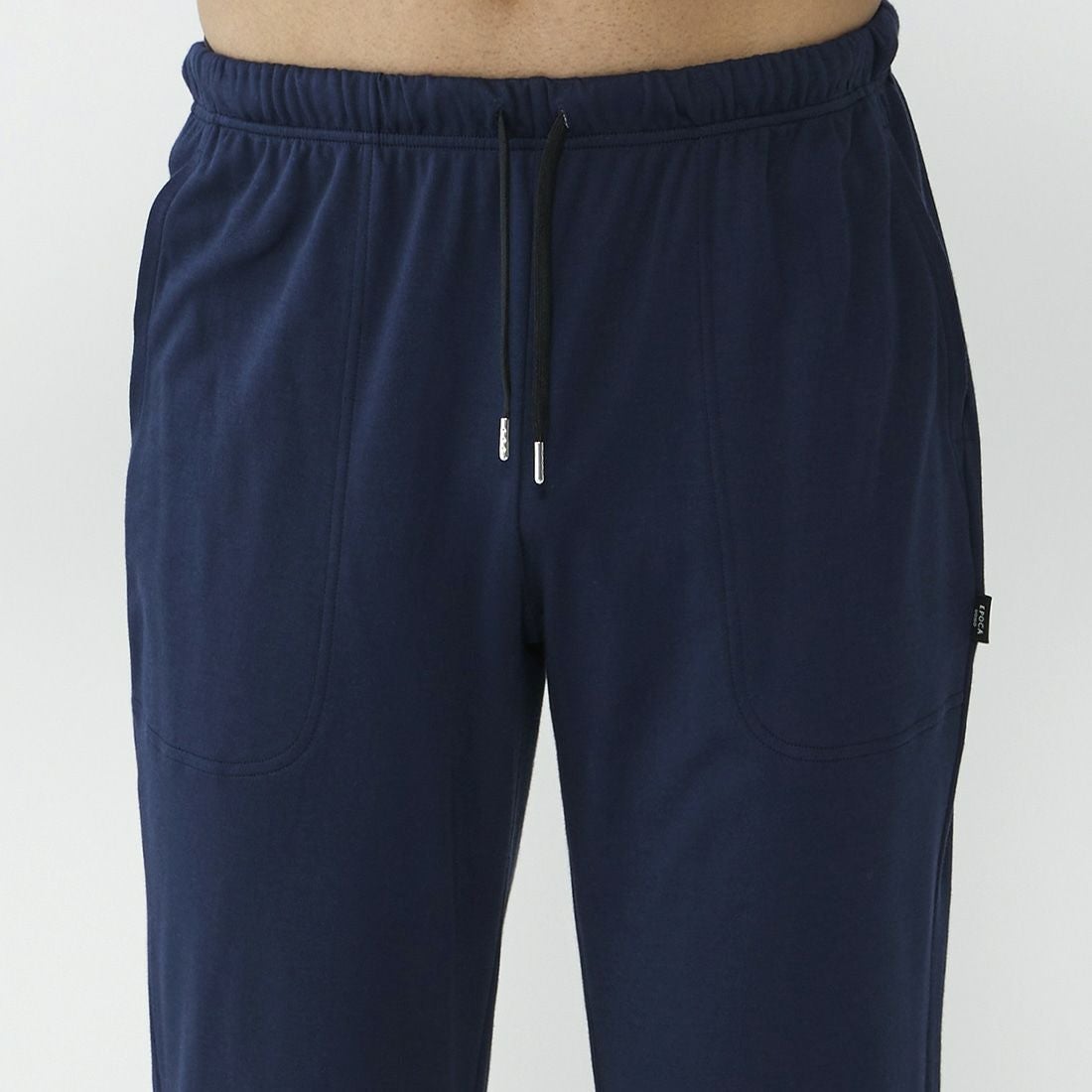 ポカ ウォモ アメリカンシーアイランドコットン前閉ロングテーパードパンツ