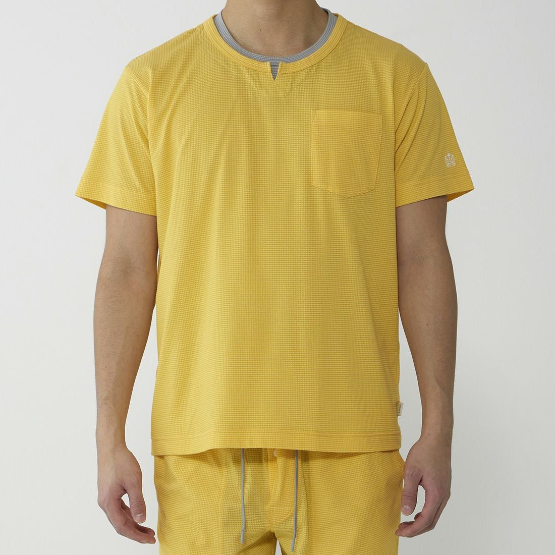 タケオキクチ　半袖レイヤードシャツ