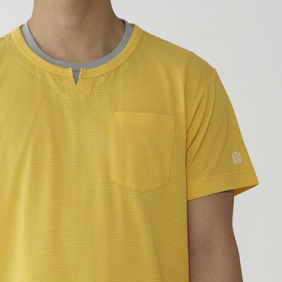 タケオキクチ　半袖レイヤードシャツ