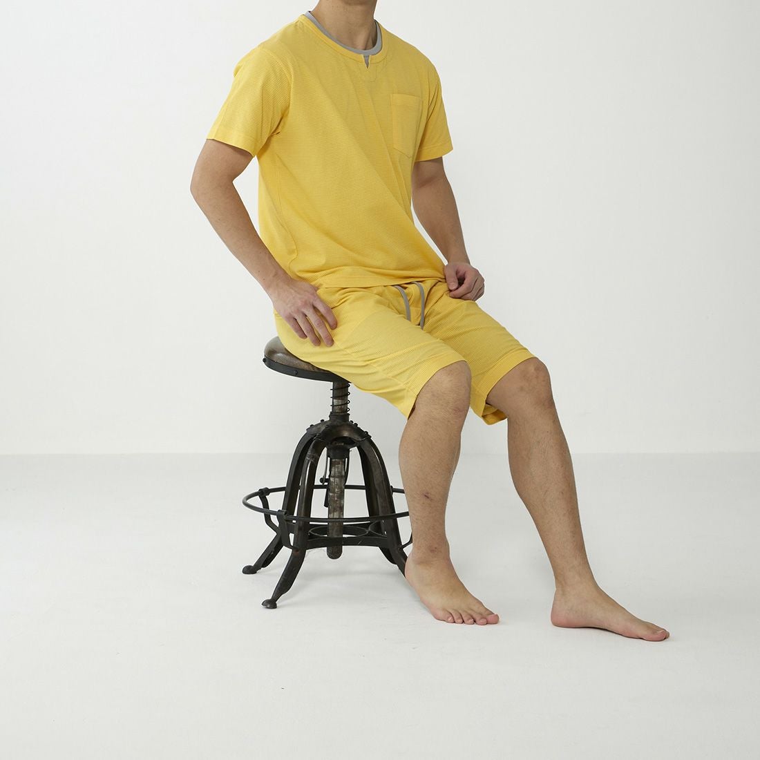 タケオキクチ　半袖レイヤードシャツ