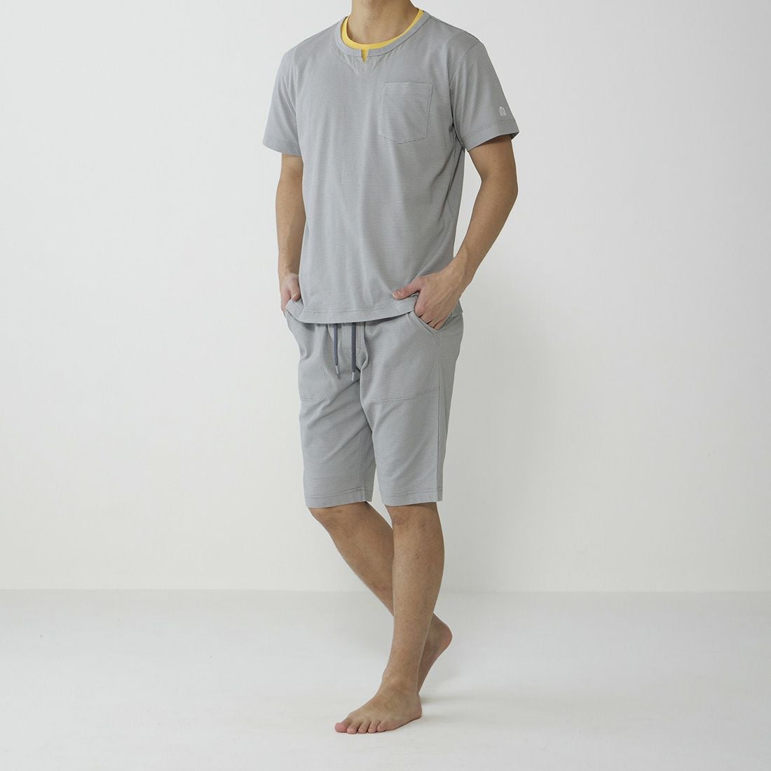 タケオキクチ　前開きハーフパンツ