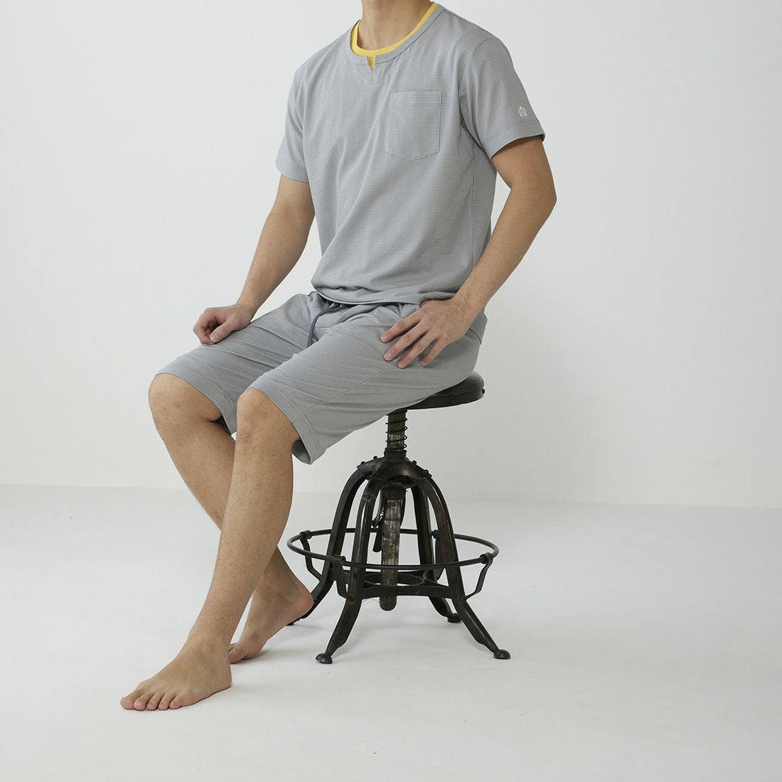 タケオキクチ　前開きハーフパンツ