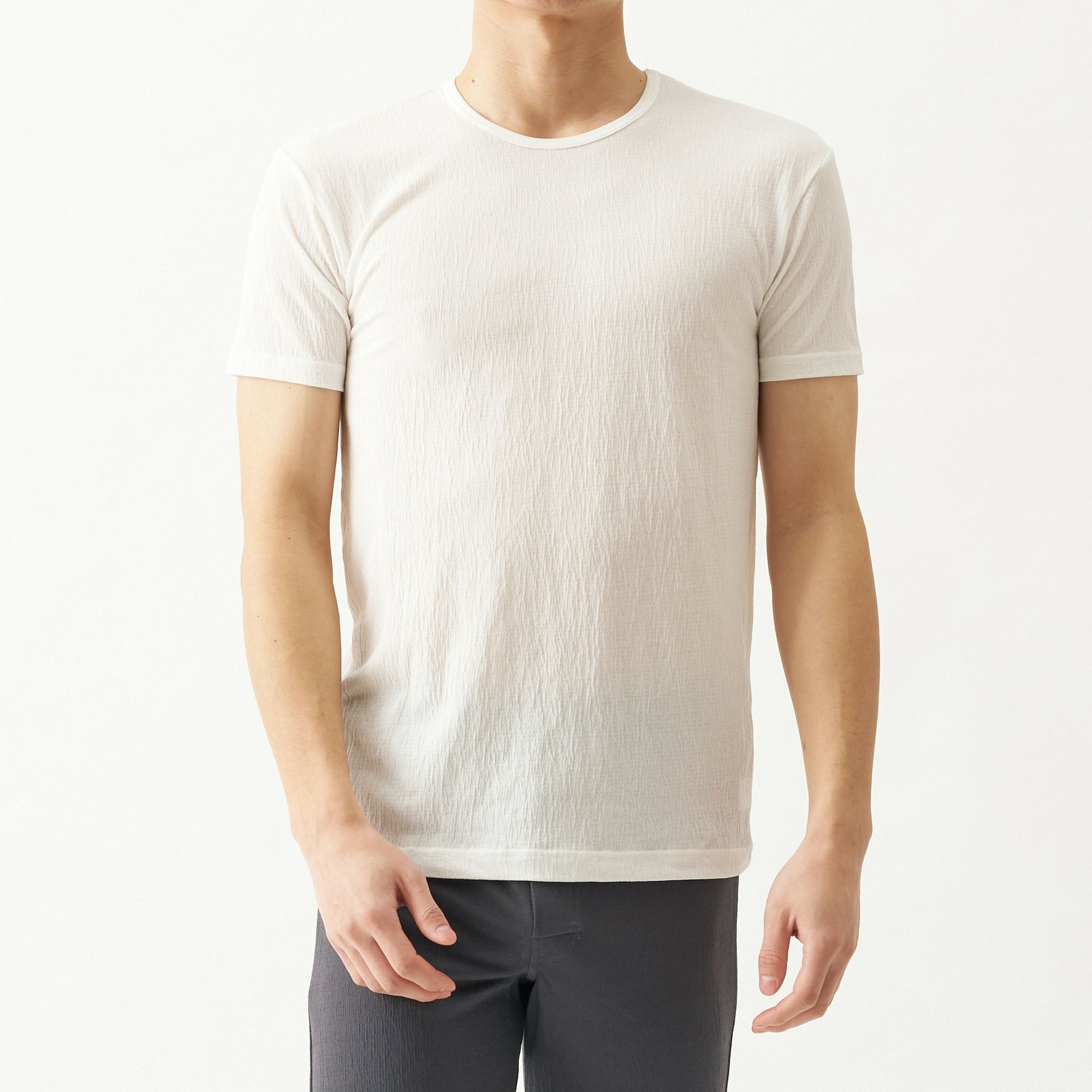 YOSA ヨサ　インナーウエア　丸首　半袖タイプ　上5枚Mサイズ　下1枚Ｌサイズ サランダー 半袖丸首Tシャツ M・L・LL |インナー・肌着・下着通販の
