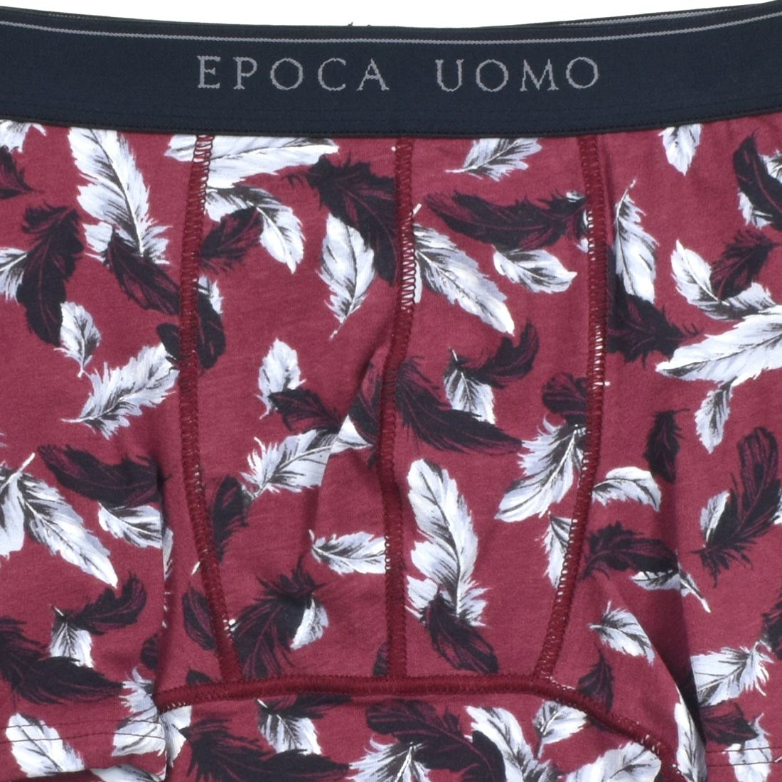 エポカ ウォモ 強撚糸前閉プリントボクサー